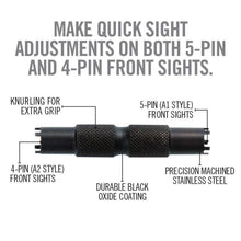 alt - Black; Real Avid - AR15 Front Sight Adjuster Tool - HCC Tactical