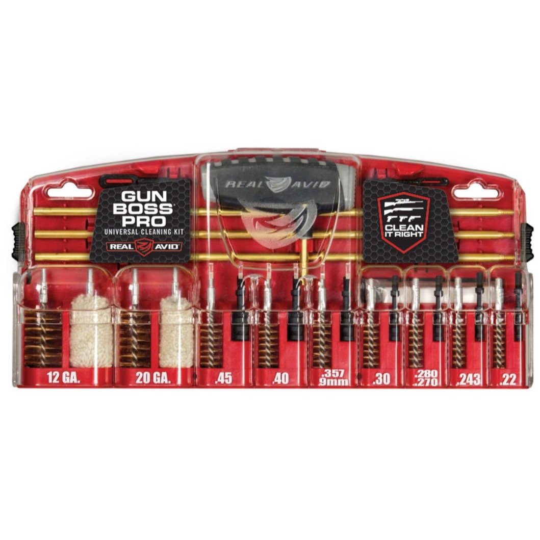 Black; Real Avid - Gun Boss® Pro – Universal Gun Cleaning Kit - HCC Tactical