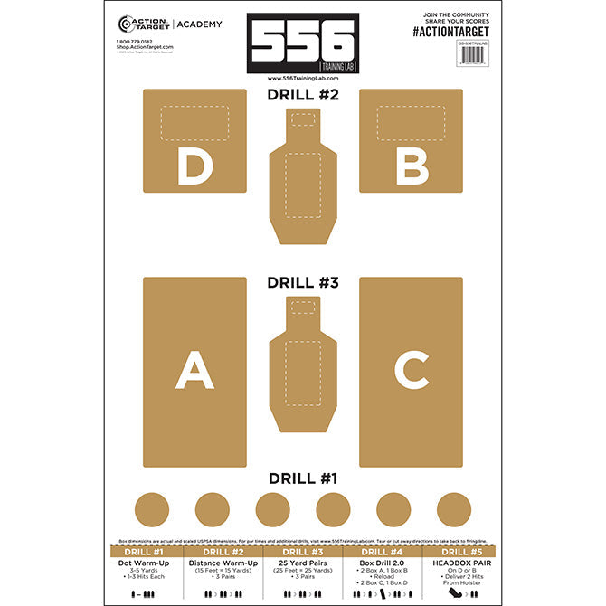 White; Action Target - 5.56 Training Lab (23