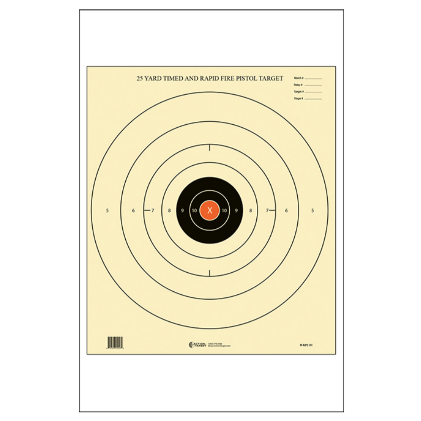 Black; Action Target - B-8 25 (21
