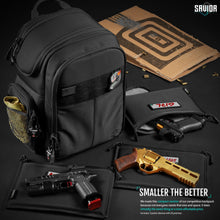 Black; Saviour Equipment - Compact S.E.M.A - Pistol Backpack - v - HCC Tactical