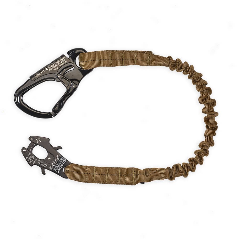 26″ Personal Retention Lanyard + Tango Carabiner & Frog Clamp