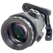 Black; EOTECH - G45 Magnifier w/ FAST Omni Flip-To-Center Magnifier Mount Black Front Close - HCC Tactical