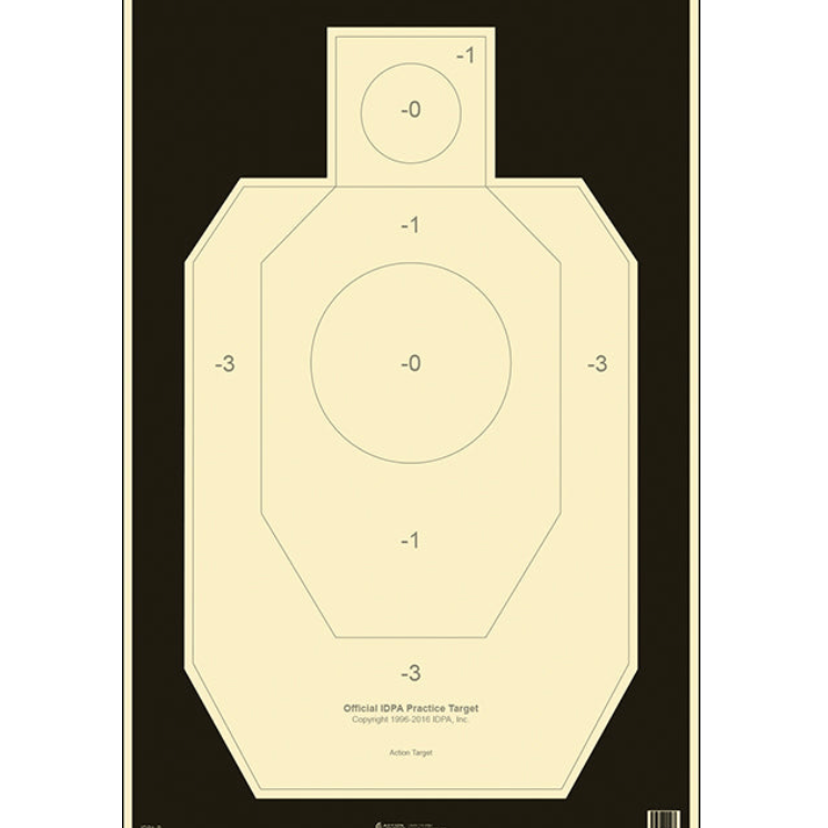Black; Action Target - IDPA (23