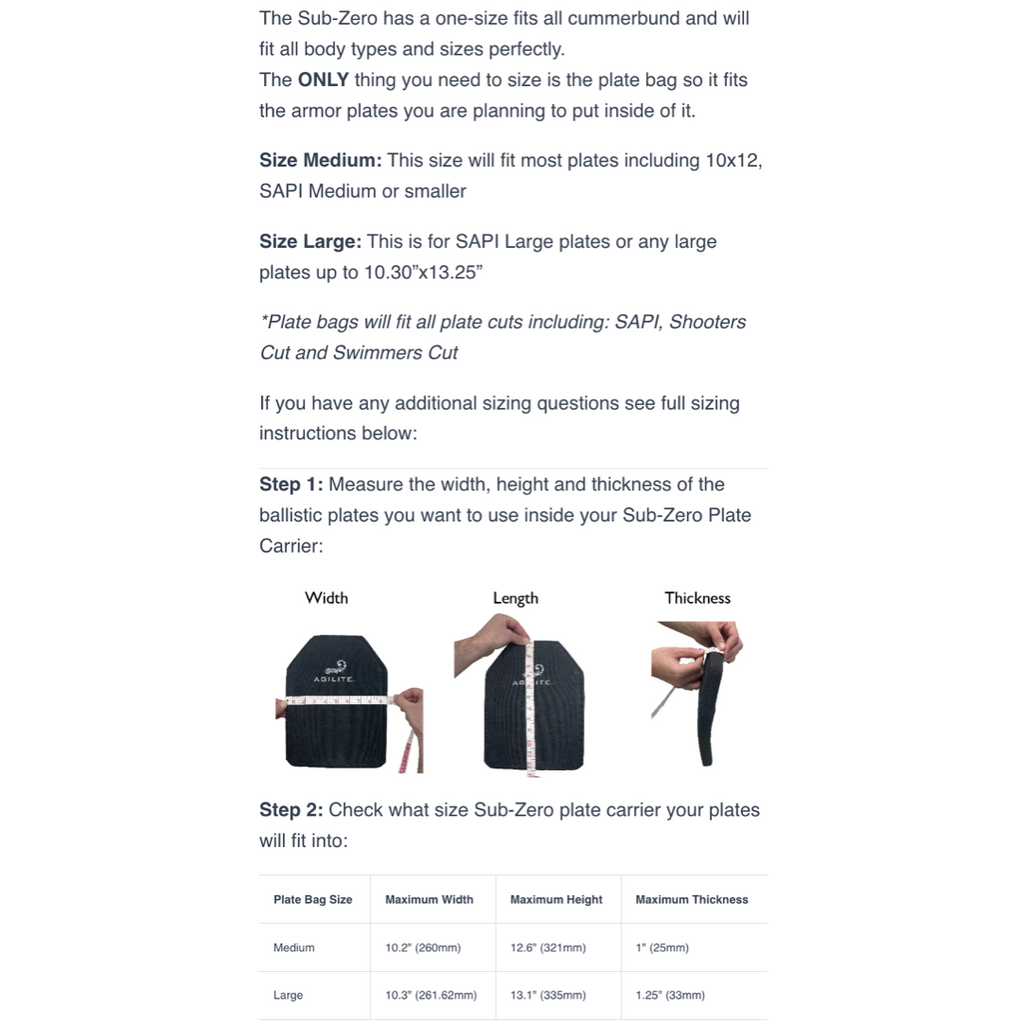 Agilite - Sub-Zero Plate Carrier - HCC Tactical