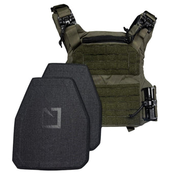 Ranger Green; Agilite - K19 Plate Carrier Gen 3 & 4403 LEVEL IV (Multi Curve) Loadout - Shooter - HCC Tactical