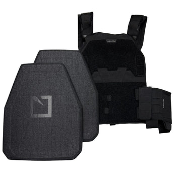 Black; Agilite - Sub Zero Plate Carrier & 4403 LEVEL IV (Multi Curve) plates Loadout - Shooter - HCC Tactical