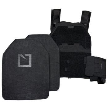Black; Agilite - Sub Zero Plate Carrier & 3411 LEVEL III+ Loadout - Sapi - HCC Tactical