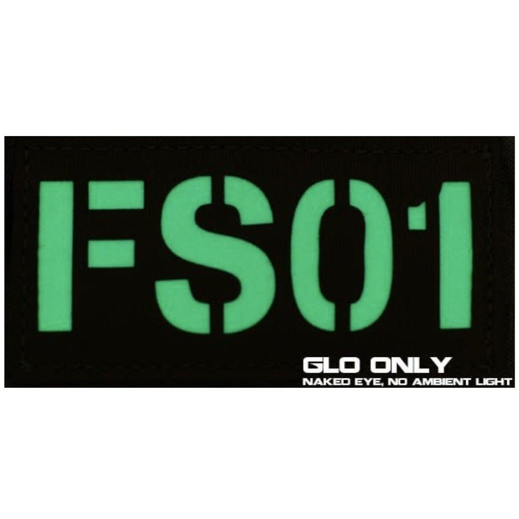 Black; First Spear Alpha-Numeric GLO Cell Tag™ - HCC Tactical