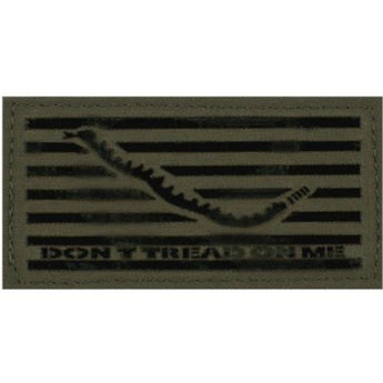 Ranger Green; "Don't Tread On Me" First Navy Jack IR Cell Tag™ - HCC Tactical