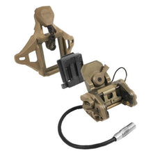 alt - Tan; Wilcox DPAM ANVIS Helmet Mount - HCC Tactical