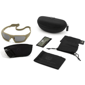 Revision ShadowStrike Ballistic Sunglasses Military Kit Tan Frame Kit - HCC Tactical