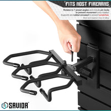 Savior Equipment - Wall Rack System - Angle Adjustable Rifle Wall Rack Adjustable - HCC Tactical