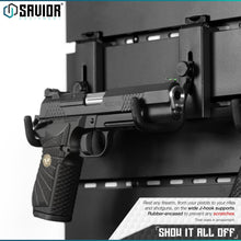 Savior Equipment - Wall Rack System - Adjustable J-Hook - 2 Pack Display - HCC Tactical