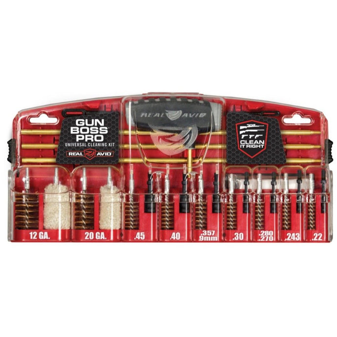 Black; Real Avid - Gun Boss® Pro – Universal Gun Cleaning Kit - HCC Tactical