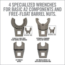 Real Avid - Master-Fit A2/AR15 Crowfoot Wrench Set - v6 - HCC Tactical