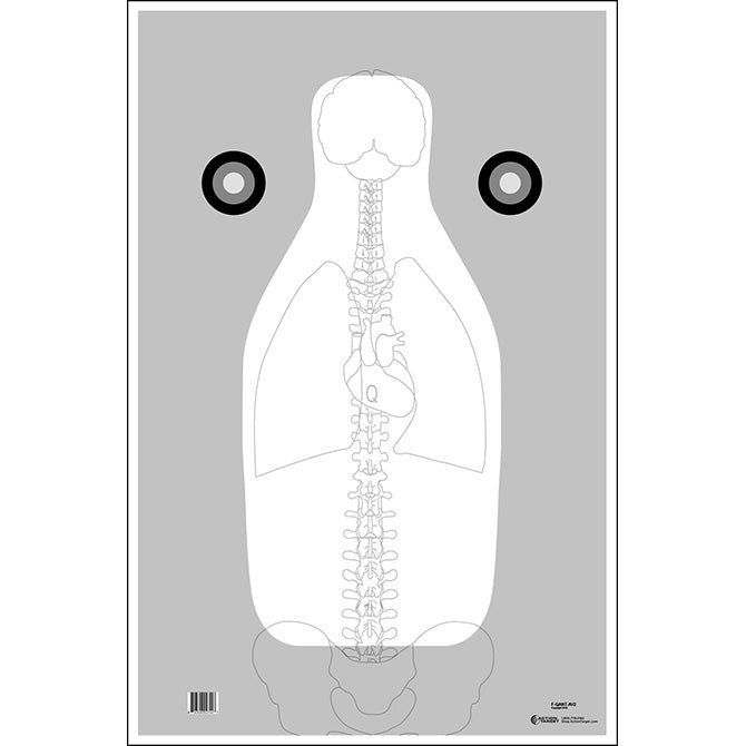 White; Action Target - FBI Vital Anatomy  (23" x 35") - HCC Tactical