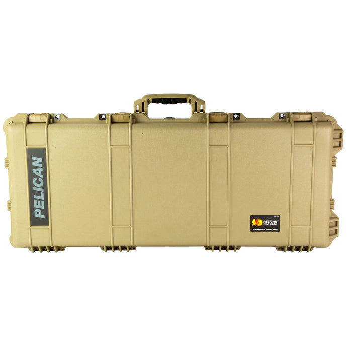 Tan; Pelican - 1700 Protector Case (38" Length) - with Rollers - HCC Tactical