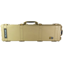 Tan; Pelican - 1750 Protector Long Case (54" Length) - with Rollers - HCC Tactical