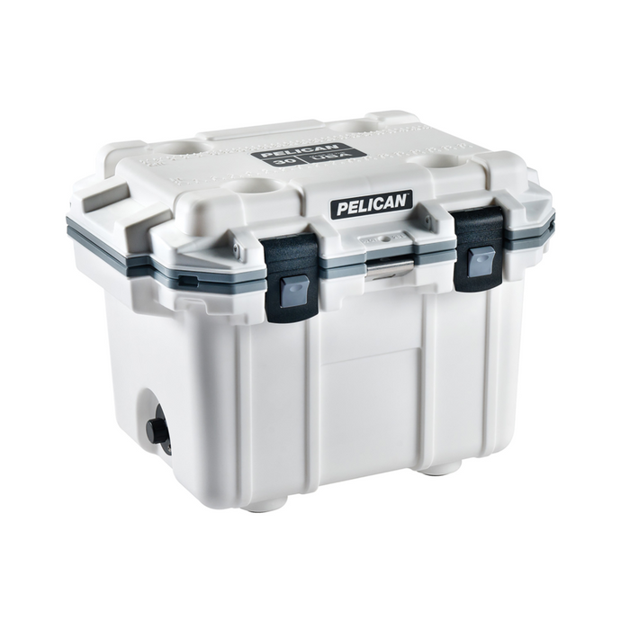 White; Pelican - 30QT Elite Cooler - HCC Tactical