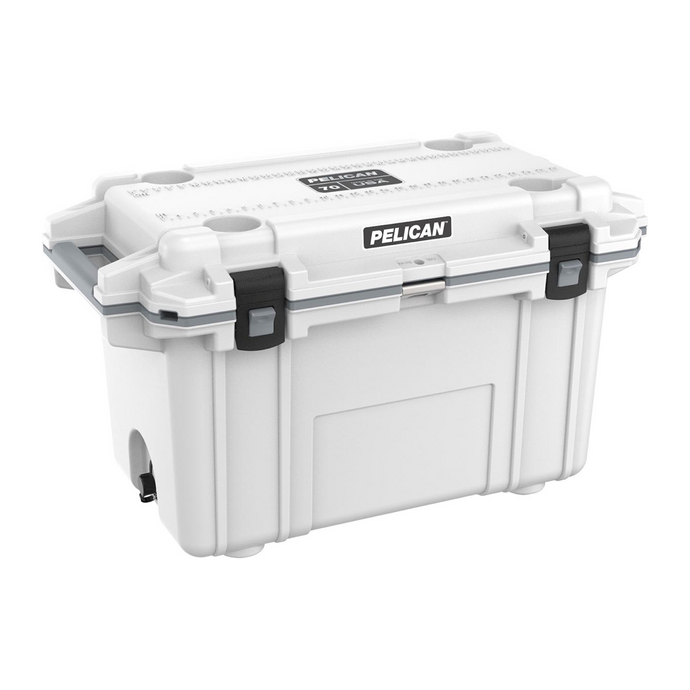 White; Pelican - 70QT Elite Cooler - HCC Tactical