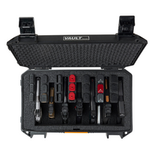 alt - Black; Pelican - V525PF7 Vault 7-Pistol Case (22" Length) - with Rollers - HCC Tactical