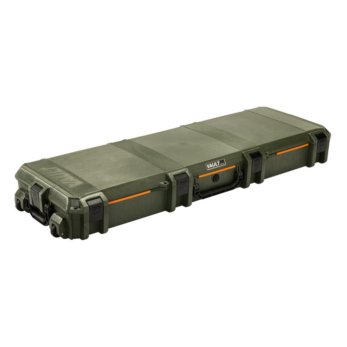 OD Green; Pelican - V800 Vault Double Rifle Case (56" Length) - with Rollers - v - HCC Tactical