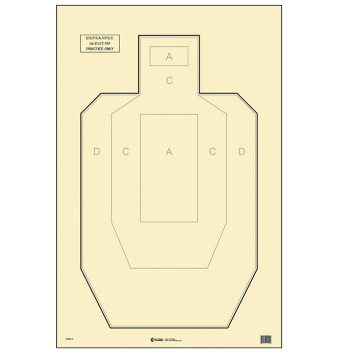 Brown; Action target - USPSA (23"x35") - HCC Tactical