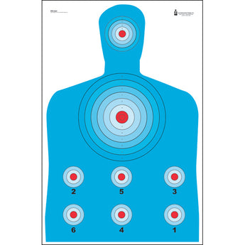 Blue; Action target - High Visibility (23"x35") - HCC Tactical