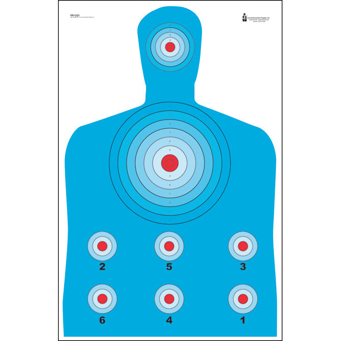 Blue; Action target - High Visibility (23"x35") - HCC Tactical