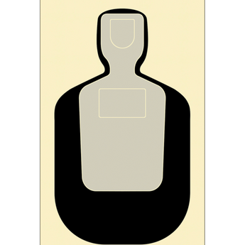 Black/Gray; Action Target - TQ19 (24"x45") - HCC Tactical