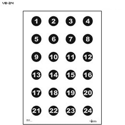 Black; Action Target - Number Circles (23" x 35") - HCC Tactical