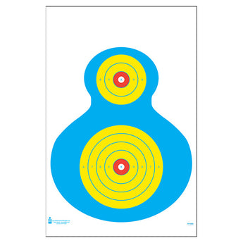 Multi Color; Action Target - Fluorescent Silhouette (23" x 35") - HCC Tactical