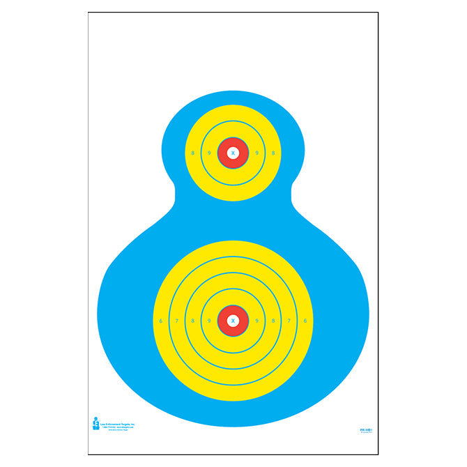 Multi Color; Action Target - Fluorescent Silhouette (23" x 35") - HCC Tactical