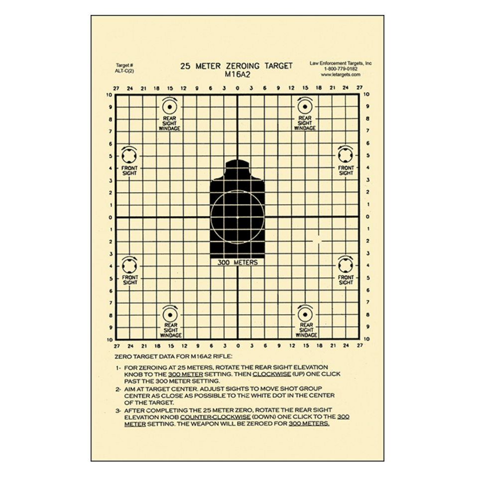 Action Target - M16 Zeroing (8.75