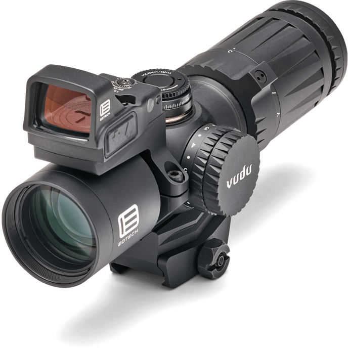 Black; EOTech - Vudu® 3-9x32 SFP (with Mini reflex Red Dot Sight) - HCC Tactical