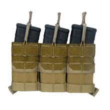 Coyote Brown; Agilite - AG3 Placard Triple Mag Pouch - HCC Tactical