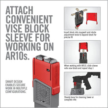 Red; Real Avid - Smart-Fit® Vise Block Sleeve For AR10* - v6 - HCC Tactical