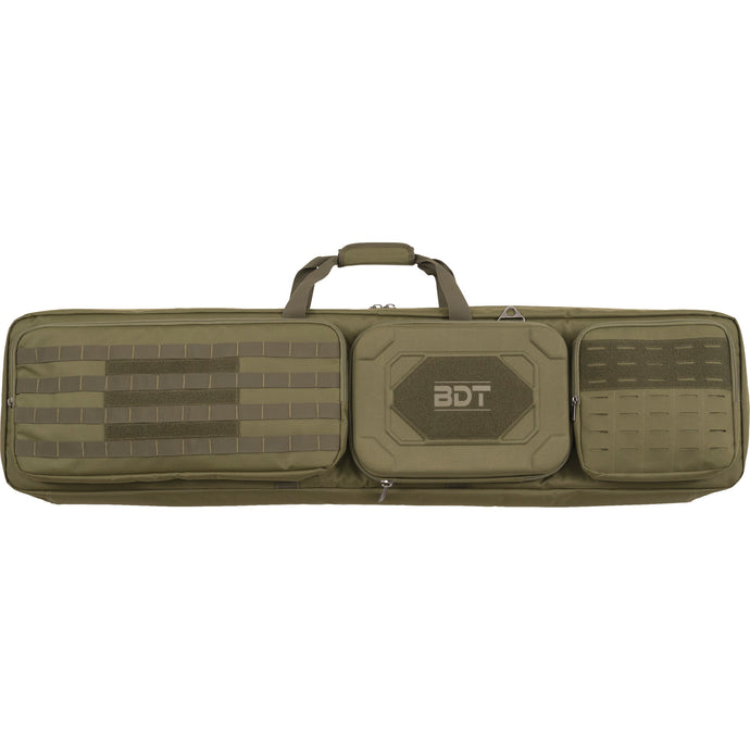 Double Tactical Rifle Bag w/ Suppresor Pouch (38-52")