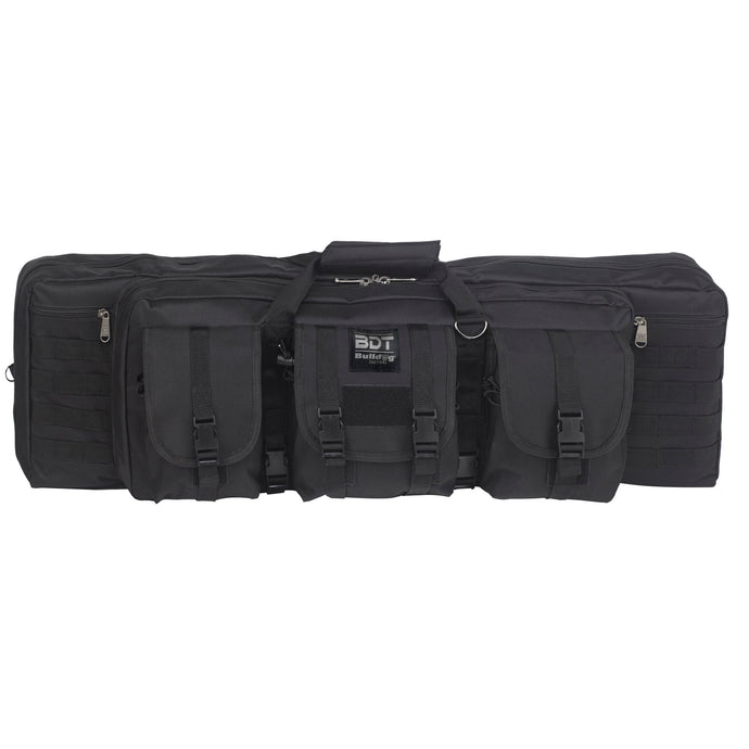 Black; Bulldog Cases - Deluxe Double Tactical Rifle - HCC Tactical
