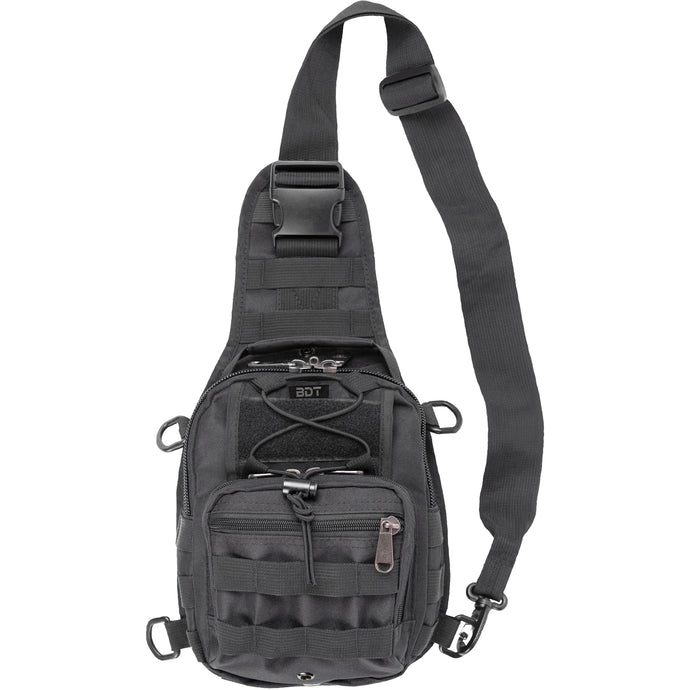 Black; Bulldog Cases - "Go" Sling Bag/Waist Pack - HCC Tactical