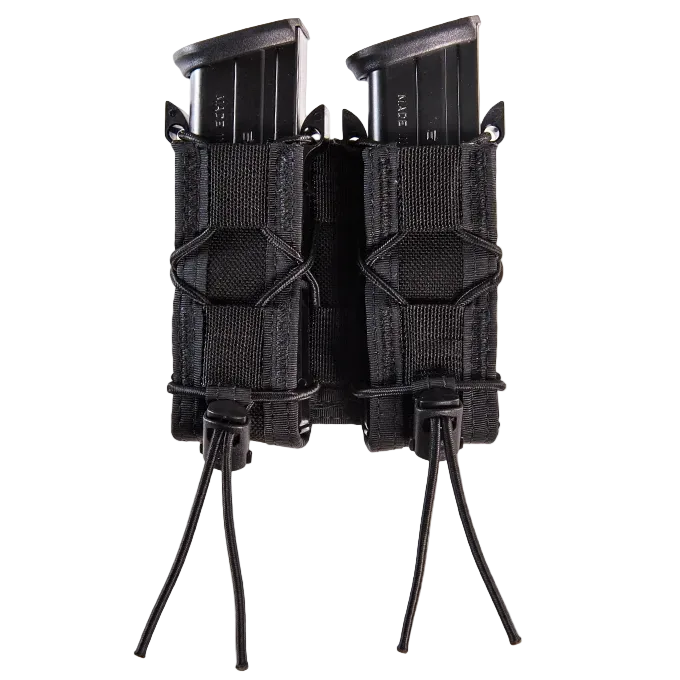 Black; HSG - Double Pistol TACO Pouch - HCC Tactical