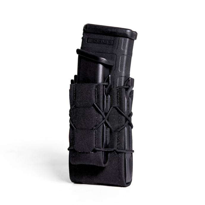 Black; HSG - Gen 2 Double Decker Rifle / Pistol TACO Pouch - HCC Tactical
