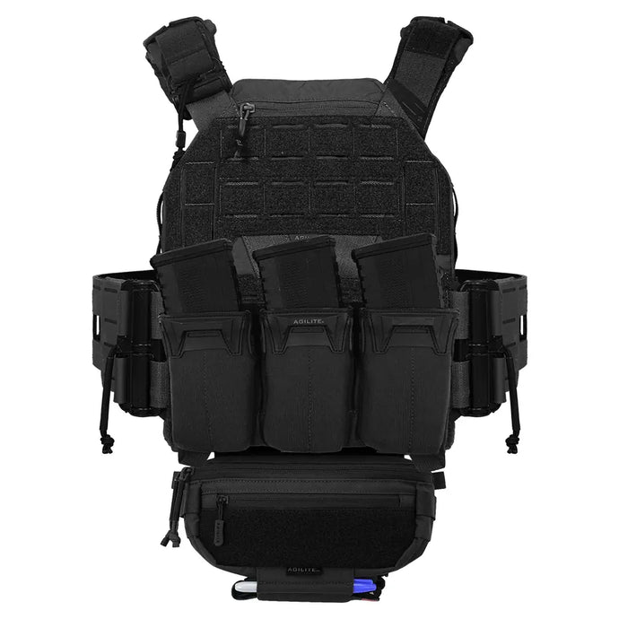 Black; Agilite - K-Zero SF Plate Carrier Bundle - HCC Tactical