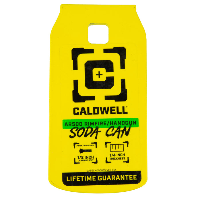 1/4" AR500 Rimfire / Handgun (Soda Can)