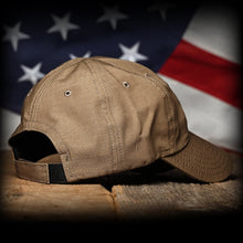 Coyote Brown Ripstop Full Fabric American Flag Range Hat