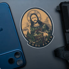 God's Plaid Sticker