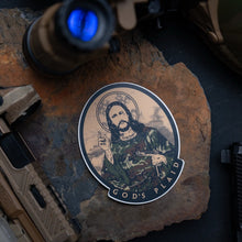 God's Plaid Sticker