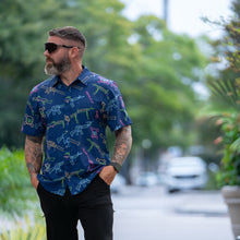 Neon Lights & Gun Fights Button-up