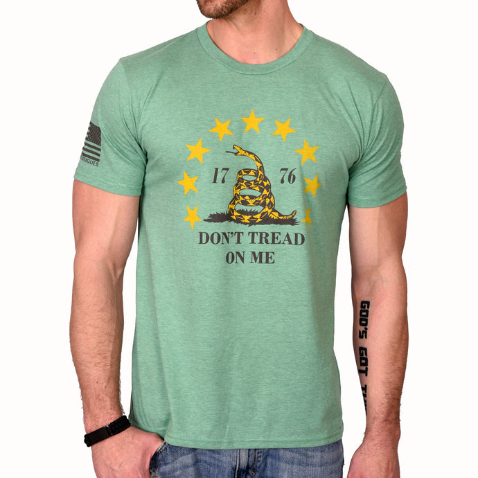 Don't Tread On Me T-Shirt (Heather Green)